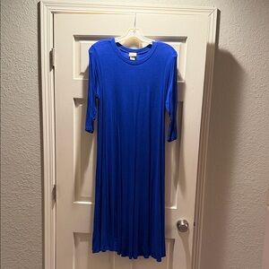 Elegant Blue Women's Dress